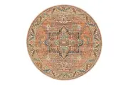 Rug Culture Large Salmon Multi Vintage Look Aztec Rug