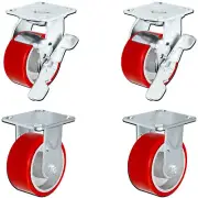 CASTERHQ- 4" x 2" Tool Box Caster Set of 4 - Carts/Trucks/Dollies/Rack equipment