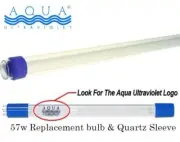 Aqua Ultraviolet UV 57 Watt Replacement Bulb and Quartz Sleeve