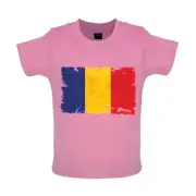 Romania Grunge Flag - Baby T-Shirt / Babygrow - Romanian Flag Flags Bucharest