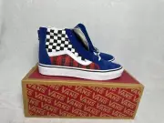 Vans Kids Boys Sk8-Hi Zip Plaid Checkerboard Size 5.5