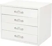Multilayer Desktop File Cabinet Storage Box with Drawers Organizer for Monitor Stand/Printer Platform