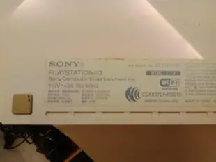 大媽桂二手屋，新力索尼Sony Playstation 3遊戲機，PS3 CECHH07，白色，俗稱 胖胖機，故障，疑似網傳死亡紅燈，歡迎高手收去維修，單主機