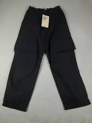 Carhartt Pants Mens Small Black Darper Work In Progess Baggy Retro Cargo Trouser