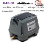 Hailea HAP-80 Hi-blow Aeration Diaphragm Air Pump 80L/M For Aquarium Fish Pond