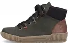 Rieker Ladies Green Multi Lace/Zip Up Faux Fur Lined Antistress Ankle Boot N0711
