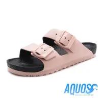 在飛比找momo購物網優惠-【G.P】AQUOS雙色雙帶柏肯防水拖鞋 女鞋(黑粉)