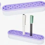 PurpleCraft Silicone Organizer: Multipurpose Makeup Brush & Pen Holder, Cosmetic