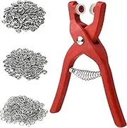 Spendeal 400 Sets Metal Snap Buttons with Fastener Pliers Press Tool Kit, Multicolor Mixing Hollow Sewing Snaps for Fabric, Prong Snap Button Kits for DIY Crafting Clothing Sewing (0.95cm/400 PCS)