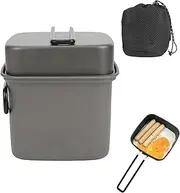 Outdoor Camping Pot - Camping Cookware, Camping Pots Outdoor Aluminum Non-stick Camping Cookware | Camping Equipment, Camping Equipment Accessories, Multifunctional Camping Cookware Set