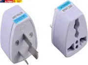 2Pcs AU Power Adapter,3 Pin Australia Plug Converter,Japan/Us/Eu/Uk to AU Travel