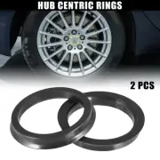 2pcs Plastic 73.1mm to 60.1mm Car Hub Centric Rings Wheel Bore Center Spacer