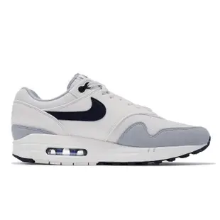 【NIKE 耐吉】休閒鞋 Air Max 1 男鞋 女鞋 白 灰 藍 經典 氣墊 復古 運動鞋(FD9082-002)