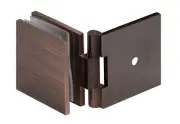 Brixwell C-GTWA-ACP Adjustable Square Glass To Wall Mount Clip Antique Copper