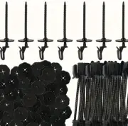 Brand New 200 Pieces Nylon Clips Solar Panel Bird Proof Mesh Install Free Post