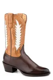 Women's Stetson Cassidy Leather Boots Snip Toe Handcrafted Chocolate