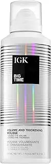 IGK Big Time Volume and Thickening Mousse For Unisex 6 oz Mousse