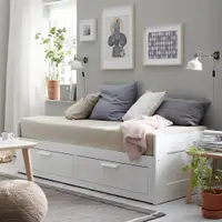 在飛比找蝦皮購物優惠-北歐工業LOFT風格經典IKEA宜家BRIMNES坐臥兩用床