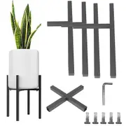 Metal Plant Stand Adjustable Flower Pot Holder Indoor Outdoor Planter Shelf