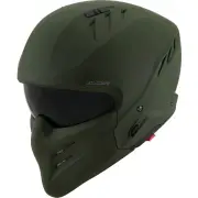 Armor Plain Matt Green Jet Helmet