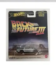 Hot Wheels Premium Back to The Future Part lll DeLorean Time Machine~FREE S&H