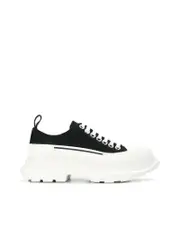 Alexander Mcqueen Tread Slick Laceup Leather Sneakers