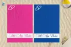 2x Personalised Heart Mr & Mrs Design Microfibre 58x39" Beach Towel Wedding Gift