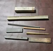 NORTON , INDIA, FINE & MEDIUM CHISEL GUNSMITH SHARPENING STONES LOT Of 8 #2