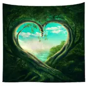 Polyester Fancy Moon Light Tapestry Throw Mat Yoga Rug Wall Hanging Home Decor Art Crafts 1 COLOR