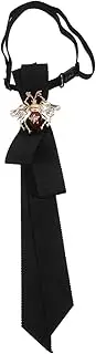 [Holibanna] Tie Back Pin Corsage Necktie Fashionable Necktie for Adults Cosplay Prop Style for Parties Everyday Wear Skin Friendly Breathable Design