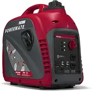 Powermate PM2000i 2,000-Watt Gas-Powered Portable Inverter Generator - Quiet Performance - Ideal for Home, Camping, RV and Outdoor Activites - Reliable Power for Emergencies and Recreation - Red/Black