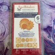 Spellbinders Die Templates MAJESTIC ELEMENTS EXQUISITE CIRCLES LG S4-384