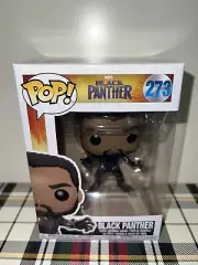 Funko Pop Marvel Black Panther - Black Panther Unmasked # 273 IN PROTECTOR
