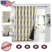 Moroccan Geo Print Blackout Curtains 100"W x 84"L - Perfect for Any Space