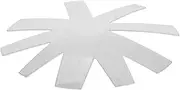 HONMEET Elegant Nail Shape Tip Guide French Manicure Nail Templates Stainless Steel Manicure Tool for Nail Art