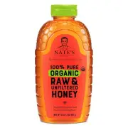 Nate's Organic 100% Pure, Raw & Unfiltered Honey - USDA Certified Organic - 3...