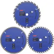 3 Pack 7-1/4" Circular Saw Blades, 5/8" Arbor, 24T Framing, 40T Crosscutting ...