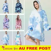 Dyed Blanket Hoodie Ultra Plush Comfy Giant Sweatshirt Huggle Fleece Warm Hooded