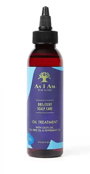 As I Am Dry & Itchy Scalp Care Oil Treatment With Olive Oil , Tea Tree Oil & Peppermint Oil 120mL(4oz)