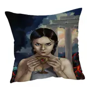 Beautiful Maiden the Fall of Atlantis Mythical City Cushion Cover