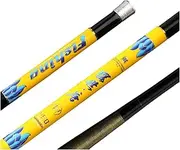 Super Light Hard Carbon Fishing Pole Telescopic Fishing Rod Tackle Best Fishing Beginner and Angler Carp Feeder (Color : Yellow, Size : 6.3m)