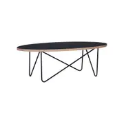 Modern Furniture NARESH Coffee Table - Oval - Black