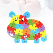 Alphabet Puzzle Building Toys Kids Ages 4-8 Wooden Abc Blocks Wooden Puzzle