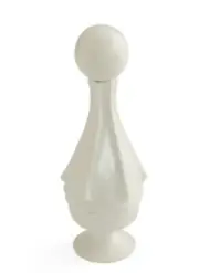 Jonathan Adler Mrs. Muse Porcelain Decanter - Abstract Face Art Sculpture New