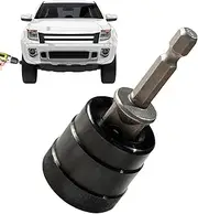 Car Jack Adapter, Rust Resistant, Drill Attachment, 2.76x1.14x0.98 Inches, Angle Adjustable Alloy Tool with Reinforced Build, for Automotive RV Camping Travel Outdoor Maintenance