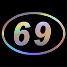 Number 69 Sticker Laptop Window Vinyl Bumper Van Wall Car Door Truck Bike Decal