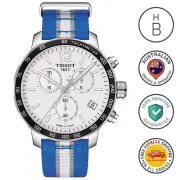 New Tissot Mens Watch Quickster Dallas Mavericks Chrono Nato Strp T0954171703719
