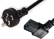 Powermaster 3pin Right Angle IEC to AU Plug AC Power Cable - Kettle Cord - 2m