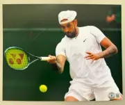 NICK KYRGIOS Hand Signed 8'x10' Photo + Beckett Authenticity *BUY GENUINE*