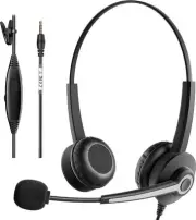 Voistek 3.5mm Phone Headset with Microphone Noise Cancelling & Call Controls